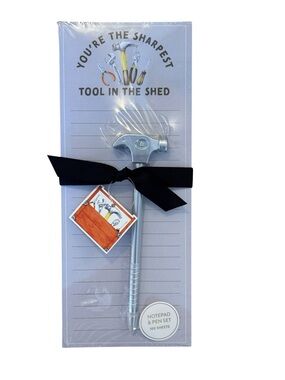 Sharpest Tool in the Shed Notepad & Pen Set NIP